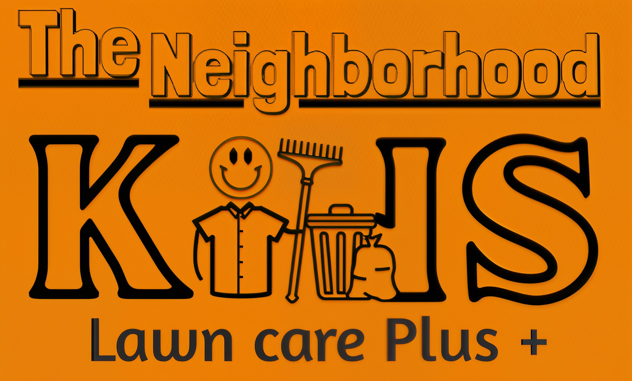 The Neighborhood Kids Lawncare Plus Logo
